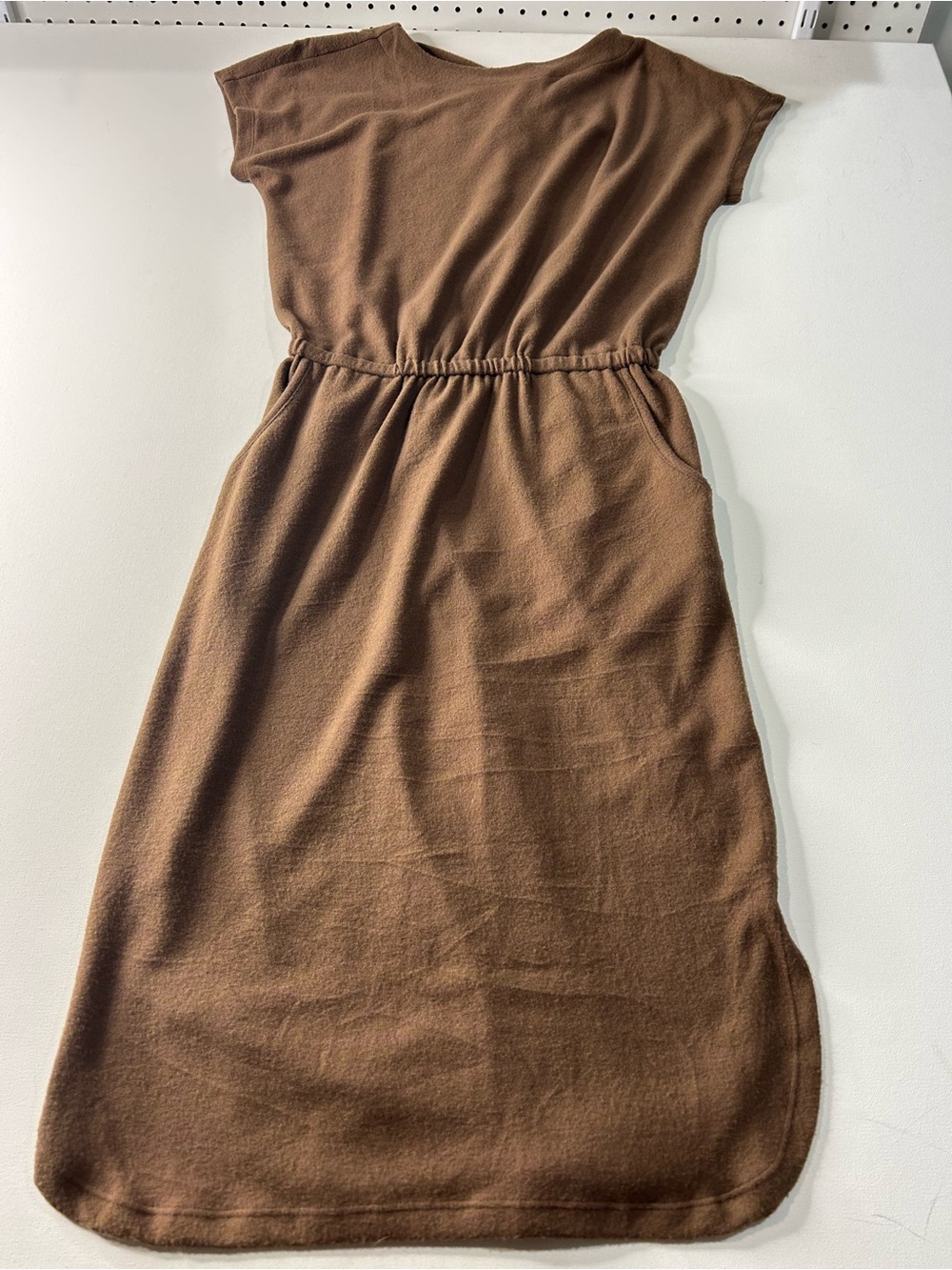 LuLaRoe Brown Midi Drawstring Waist Dress